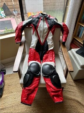 Kevlar armor plated motorcycle racing suit size 38